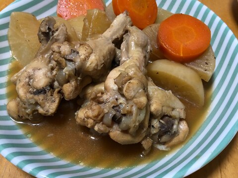 炊飯器調理☆手羽元と大根のさっぱり煮